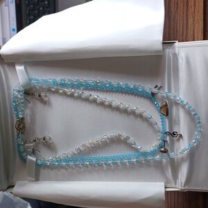 Lawrence Welk Milestones & Memories Sterling Silver Charms Necklace Set